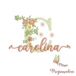 Matriz de Bordado - Nome Carolina