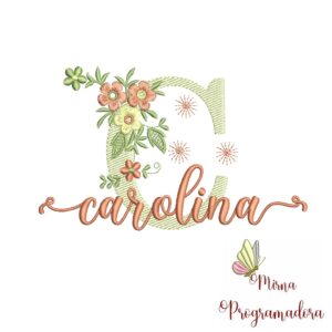 Matriz de Bordado - Nome Carolina