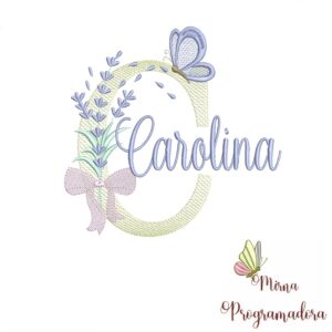 Matriz de Bordado - Nome Carolina