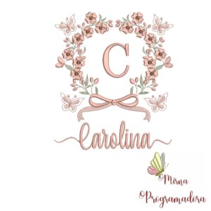 Matriz de Bordado Nome Carolina
