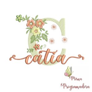 Matriz de Bordado - Nome Cátia