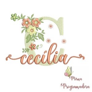 Matriz de Bordado - Nome Cecília