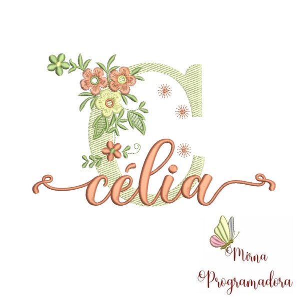 Matriz de Bordado - Nome Célia