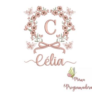 Matriz de Bordado Nome Célia