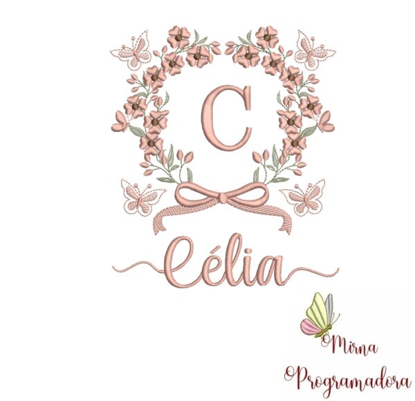 Matriz de Bordado Nome Célia