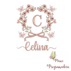 Matriz de Bordado Nome Celina