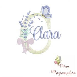Matriz de Bordado - Nome Clara