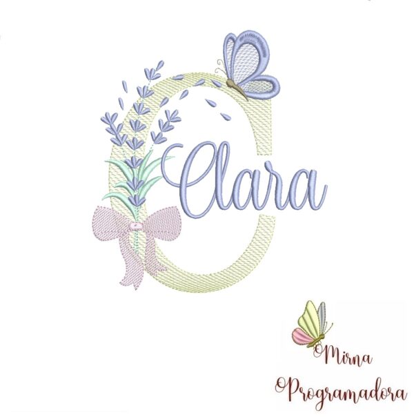 Matriz de Bordado - Nome Clara