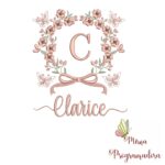 Matriz de Bordado Nome Clarice
