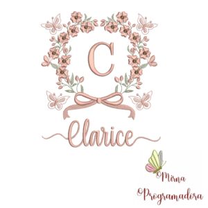 Matriz de Bordado Nome Clarice