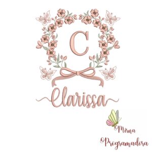 Matriz de Bordado Nome Clarissa