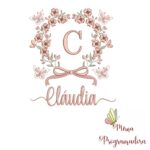 Matriz de Bordado Nome Cláudia