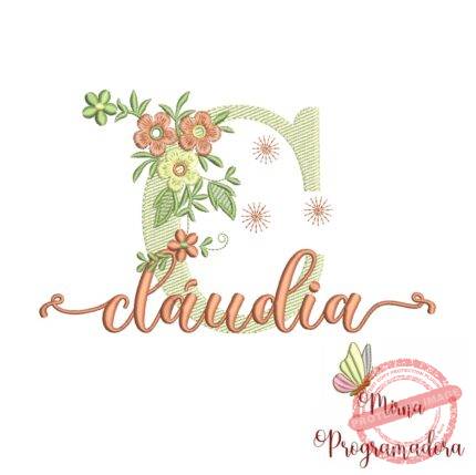 Matriz de Bordado - Nome Cláudia
