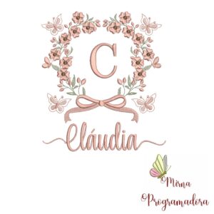 Matriz de Bordado Nome Cláudia