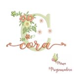 Matriz de Bordado - Nome Cora