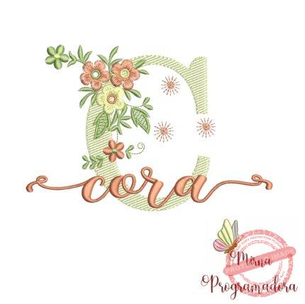 Matriz de Bordado - Nome Cora