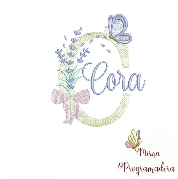 Matriz de Bordado - Nome Cora