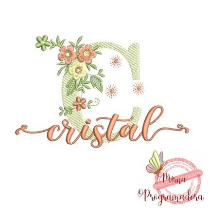 Matriz de Bordado - Nome Cristal