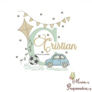 Matriz de Bordado Nome Cristian