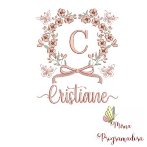 Matriz de Bordado Nome Cristiane