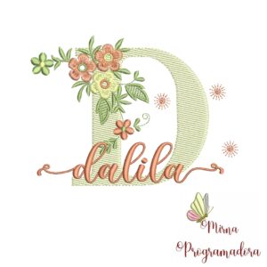 Matriz de Bordado - Nome Dalila