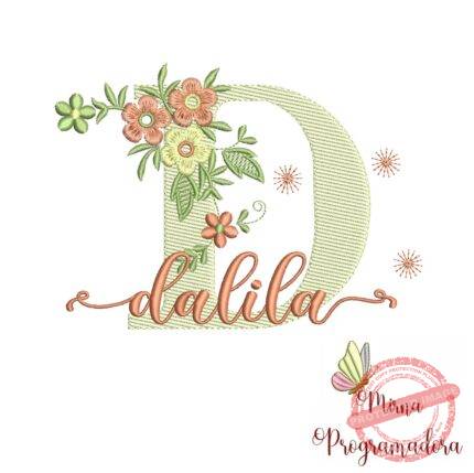 Matriz de Bordado - Nome Dalila