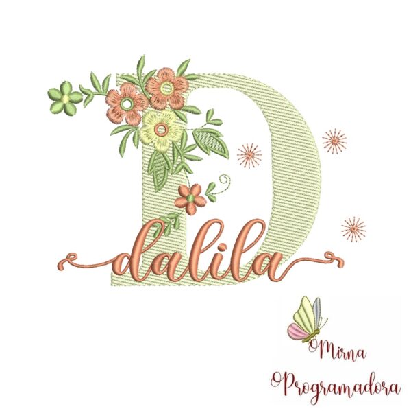 Matriz de Bordado - Nome Dalila