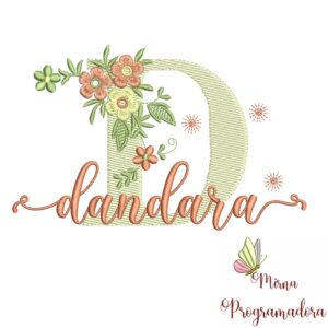 Matriz de Bordado - Nome Dandara