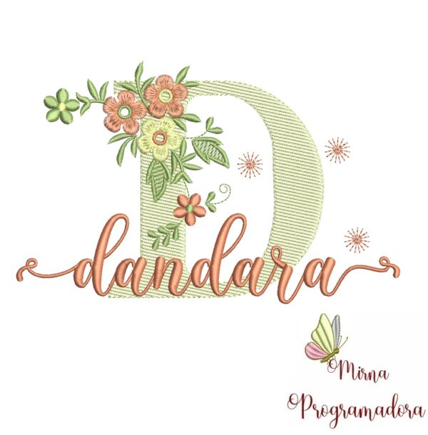Matriz de Bordado - Nome Dandara