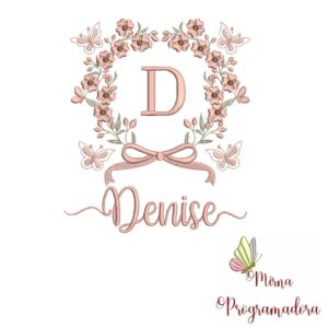 Matriz de Bordado Nome Denise