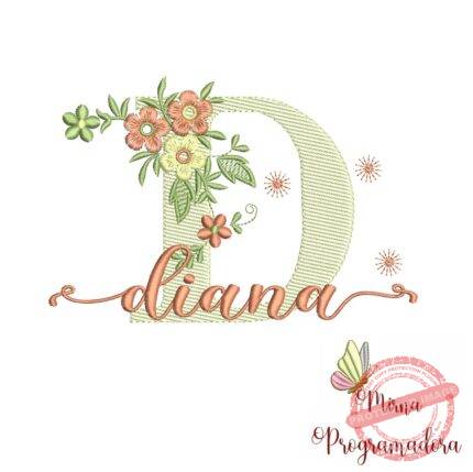 Matriz de Bordado - Nome Diana