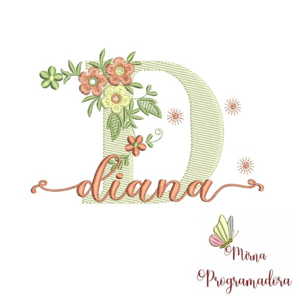 Matriz de Bordado - Nome Diana
