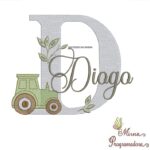 Matriz de Bordado Nome Diogo