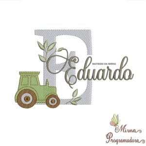 Matriz de Bordado Nome Eduardo