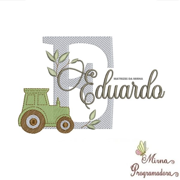 Matriz de Bordado Nome Eduardo
