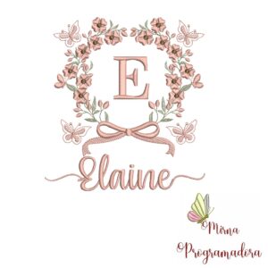 Matriz de Bordado Nome Elaine