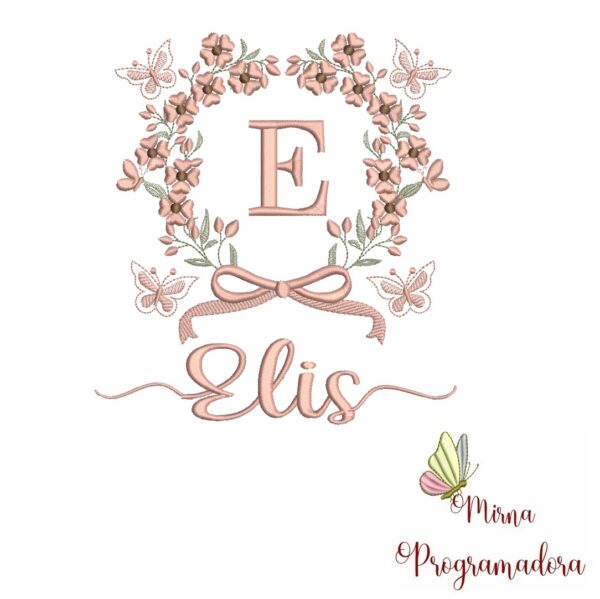 Matriz de Bordado Nome Elis