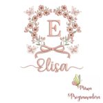 Matriz de Bordado Nome Elisa