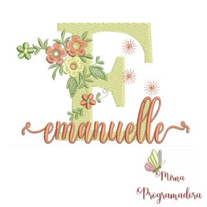 Matriz de Bordado - Nome Emanuelle
