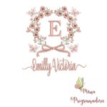 Matriz de Bordado Nome Emilly Victória