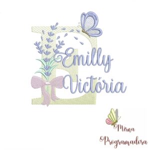Matriz de Bordado - Nome Emilly Victória