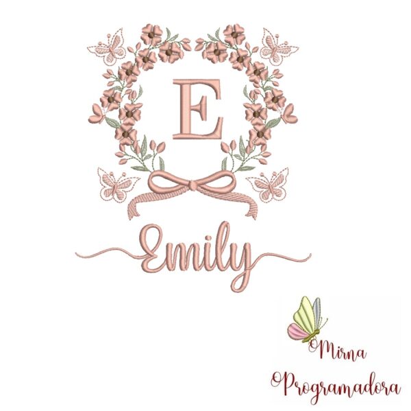 Matriz de Bordado Nome Emily