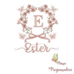 Matriz de Bordado Nome Ester