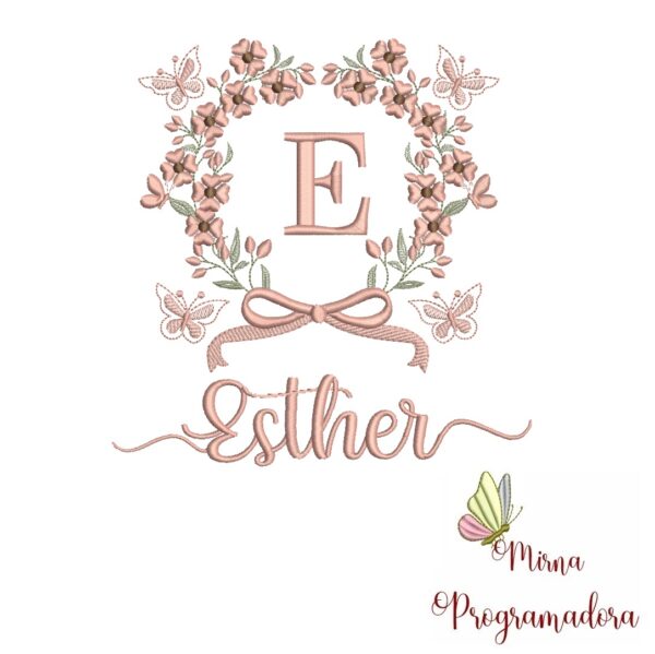 Matriz de Bordado Nome Esther