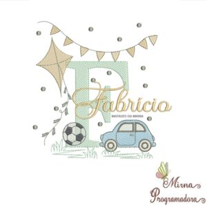 Matriz de Bordado Nome Fabrício