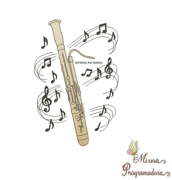 Matriz de Bordado Coleção Instrumentos Musicais / Coleção Calices / Coleção Nomes Moldura Ursinhos - Imagem 31