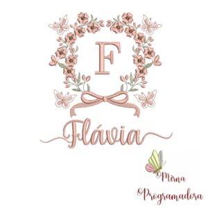 Matriz de Bordado Nome Flávia