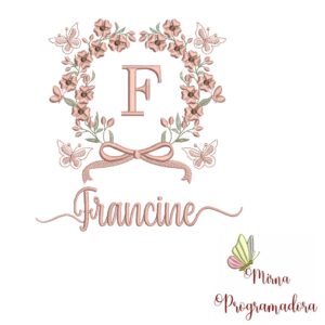 Matriz de Bordado Nome Francine