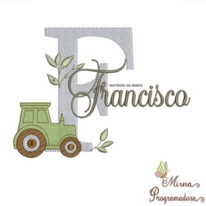 Matriz de Bordado Nome Francisco