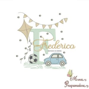 Matriz de Bordado Nome Frederico